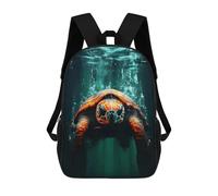 sinyumoney Mochila Infantil Sea Turtle Underwater Mochila Escolar 3D Mochila Escolar Para Niños Mochilas Escolares Mochila De Moda Con Bolsillo Bolsas Para Libros 17inch