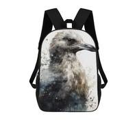 sinyumoney Mochila Infantil Seagull Beauty Black Ink Mochila Escolar 3D Mochila Escolar Para Niños Mochilas Escolares Mochila De Moda Con Bolsillo Bolsas Para Libros 17inch