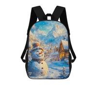 sinyumoney Mochila Infantil Snowman in Winter Wonderland Para Niños Y Niñas, Mochila De Viaje Para Niños, Mochila Escolar Para Adolescentes 17inch