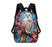 sinyumoney Mochila Infantil, Snowy Owl Mochila Escolar De Gran Capacidad Para Estudiantes, Mochila Para Libros, Mochila Para Niños, Niñas, Adultos Y Adolescentes 17inch