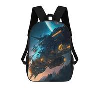 sinyumoney Mochila Infantil Space Station Odyssey -7 Mochila Escolar 3D Mochila Escolar Para Niños Mochilas Escolares Mochila De Moda Con Bolsillo Bolsas Para Libros 17inch