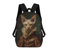 sinyumoney Mochila Infantil Sphynx Cat Renaissance Para Niños Y Niñas, Mochila De Viaje Para Niños, Mochila Escolar Para Adolescentes 17inch