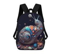 sinyumoney Mochila Infantil, The Patient Snail Mochila Escolar De Gran Capacidad Para Estudiantes, Mochila Para Libros, Mochila Para Niños, Niñas, Adultos Y Adolescentes 17inch
