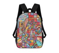 sinyumoney Mochila Infantil Time For Tea Mochila Escolar 3D Mochila Escolar Para Niños Mochilas Escolares Mochila De Moda Con Bolsillo Bolsas Para Libros 17inch
