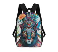 sinyumoney Mochila Infantil Totem of Dual Guardians - Sacred Feline Spirits Mochila Escolar 3D Mochila Escolar Para Niños Mochilas Escolares Mochila De Moda Con Bolsillo Bolsas Para Libros 17inch
