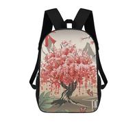 sinyumoney Mochila Infantil, Traditional Japanese Tree Mochila Escolar De Gran Capacidad Para Estudiantes, Mochila Para Libros, Mochila Para Niños, Niñas, Adultos Y Adolescentes 17inch