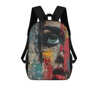 sinyumoney Mochila Infantil Urban Gaze Mural Mochila Escolar 3D Mochila Escolar Para Niños Mochilas Escolares Mochila De Moda Con Bolsillo Bolsas Para Libros 17inch