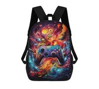 sinyumoney Mochila Infantil, Vibrant Gaming Controller Artwork -112 Mochila Escolar De Gran Capacidad Para Estudiantes, Mochila Para Libros, Mochila Para Niños, Niñas, Adultos Y Adolescentes 17inch