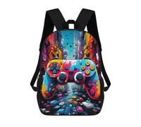 sinyumoney Mochila Infantil, Vibrant Gaming Controller Artwork -123 Mochila Escolar De Gran Capacidad Para Estudiantes, Mochila Para Libros, Mochila Para Niños, Niñas, Adultos Y Adolescentes 17inch
