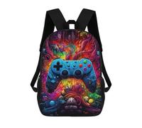 sinyumoney Mochila Infantil, Vibrant Gaming Controller Artwork -152 Mochila Escolar De Gran Capacidad Para Estudiantes, Mochila Para Libros, Mochila Para Niños, Niñas, Adultos Y Adolescentes 17inch