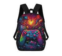 sinyumoney Mochila Infantil, Vibrant Gaming Controller Artwork -153 Mochila Escolar De Gran Capacidad Para Estudiantes, Mochila Para Libros, Mochila Para Niños, Niñas, Adultos Y Adolescentes 17inch