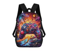 sinyumoney Mochila Infantil Vibrant Gaming Controller Artwork -77 Para Niños Y Niñas, Mochila De Viaje Para Niños, Mochila Escolar Para Adolescentes 17inch