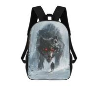 sinyumoney Mochila Infantil Viking Fenrir Wolf Mochila Escolar 3D Mochila Escolar Para Niños Mochilas Escolares Mochila De Moda Con Bolsillo Bolsas Para Libros 17inch