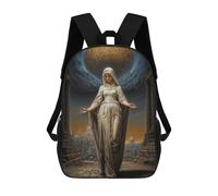 sinyumoney Mochila Infantil Virgin Mary Mochila Escolar 3D Mochila Escolar Para Niños Mochilas Escolares Mochila De Moda Con Bolsillo Bolsas Para Libros 17inch