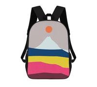 sinyumoney Mochila Infantil Watercolor Landscape 4 Mochila Escolar 3D Mochila Escolar Para Niños Mochilas Escolares Mochila De Moda Con Bolsillo Bolsas Para Libros 17inch