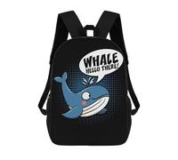 sinyumoney Mochila Infantil Whale Hello There Mochila Escolar 3D Mochila Escolar Para Niños Mochilas Escolares Mochila De Moda Con Bolsillo Bolsas Para Libros 17inch