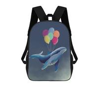 sinyumoney Mochila Infantil Whale Hello There Mochila Escolar 3D Mochila Escolar Para Niños Mochilas Escolares Mochila De Moda Con Bolsillo Bolsas Para Libros 17inch