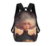 sinyumoney Mochila Infantil Whispering Winds A Mystical Portrait Mochila Escolar 3D Mochila Escolar Para Niños Mochilas Escolares Mochila De Moda Con Bolsillo Bolsas Para Libros 17inch