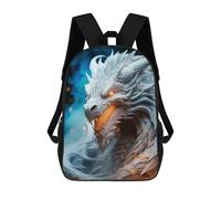 sinyumoney Mochila Infantil White Dragon Mochila Escolar 3D Mochila Escolar Para Niños Mochilas Escolares Mochila De Moda Con Bolsillo Bolsas Para Libros 17inch