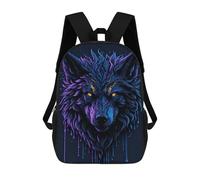 sinyumoney Mochila Infantil Wolf Head Para Niños Y Niñas, Mochila De Viaje Para Niños, Mochila Escolar Para Adolescentes 17inch