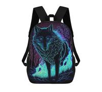 sinyumoney Mochila Infantil Wolf Spirit Mochila Escolar 3D Mochila Escolar Para Niños Mochilas Escolares Mochila De Moda Con Bolsillo Bolsas Para Libros 17inch