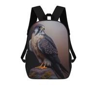 sinyumoney Mochila Informal Para Exteriores Impresa En 3D 17inch Mochila Escolar Infantil Linda Para Viajes Merlin Falcon Oil Paint Bolsos Infantiles Informales De Moda Para Niños De Primaria