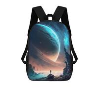 sinyumoney Mochila Informal Para Exteriores Impresa En 3D 17inch Mochila Escolar Infantil Linda Para Viajes Dark Scar Planet Landscape Bolsos Infantiles Informales De Moda Para Niños De Primaria