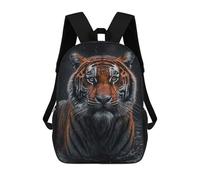 sinyumoney Mochila Informal Para Exteriores Impresa En 3D 17inch Mochila Escolar Infantil Linda Para Viajes Tiger Stand in The River Bolsos Infantiles Informales De Moda Para Niños De Primaria
