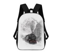 sinyumoney Mochila Informal Para Exteriores Impresa En 3D 17inch Mochila Escolar Infantil Linda Para Viajes Steam Train Locomotive Bolsos Infantiles Informales De Moda Para Niños De Primaria
