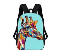sinyumoney Mochila Informal Para Exteriores Impresa En 3D 17inch Mochila Escolar Infantil Linda Para Viajes Giraffe Wpap Pop Art Bolsos Infantiles Informales De Moda Para Niños De Primaria