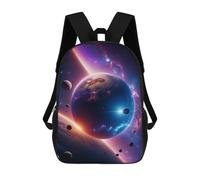 sinyumoney Mochila Informal Para Exteriores Impresa En 3D 17inch Mochila Escolar Infantil Linda Para Viajes Earth in Sky View Bolsos Infantiles Informales De Moda Para Niños De Primaria