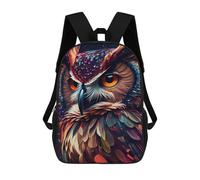 sinyumoney Mochila Informal Para Exteriores Impresa En 3D 17inch Mochila Escolar Infantil Linda Para Viajes Owl Colorful Bolsos Infantiles Informales De Moda Para Niños De Primaria