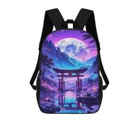 sinyumoney Mochila Informal Para Exteriores Impresa En 3D 17inch Mochila Escolar Infantil Linda Para Viajes Cosmic Torii Gate Glow Bolsos Infantiles Informales De Moda Para Niños De Primaria