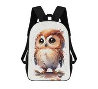 sinyumoney Mochila Informal Para Exteriores Impresa En 3D 17inch Mochila Escolar Infantil Linda Para Viajes Owl Watercolor Cute Bolsos Infantiles Informales De Moda Para Niños De Primaria
