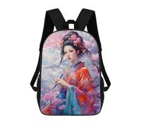 sinyumoney Mochila Informal Para Exteriores Impresa En 3D 17inch Mochila Escolar Infantil Linda Para Viajes Japanese Girls 5 Bolsos Infantiles Informales De Moda Para Niños De Primaria
