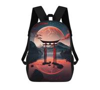 sinyumoney Mochila Informal Para Exteriores Impresa En 3D 17inch Mochila Escolar Infantil Linda Para Viajes Majestic Lake Torii Gate Bolsos Infantiles Informales De Moda Para Niños De Primaria