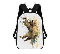 sinyumoney Mochila Informal Para Exteriores Impresa En 3D 17inch Mochila Escolar Infantil Linda Para Viajes Jump Sloth Bolsos Infantiles Informales De Moda Para Niños De Primaria