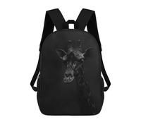sinyumoney Mochila Informal Para Exteriores Impresa En 3D 17inch Mochila Escolar Infantil Linda Para Viajes Dystopian Giraffe Portrait Bolsos Infantiles Informales De Moda Para Niños De Primaria
