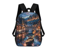 sinyumoney Mochila Informal Para Exteriores Impresa En 3D 17inch Mochila Escolar Infantil Linda Para Viajes Japan Landscape Night Bolsos Infantiles Informales De Moda Para Niños De Primaria
