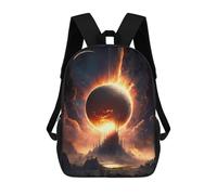 sinyumoney Mochila Informal Para Exteriores Impresa En 3D 17inch Mochila Escolar Infantil Linda Para Viajes Super Sun Eclipse Bolsos Infantiles Informales De Moda Para Niños De Primaria