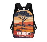 sinyumoney Mochila Informal Para Exteriores Impresa En 3D 17inch Mochila Escolar Infantil Linda Para Viajes Serengeti National Park Bolsos Infantiles Informales De Moda Para Niños De Primaria