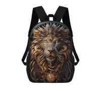 Sinyumoney Mochila Niño Flag of Argentina Mochila Escolar 3D Mochila Escolar para Niños Bolsas de Escuela Mochila De Moda Con Bolsa Bolsas De Libros, Mystical Cosmic Lion, 17"