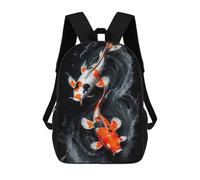 Sinyumoney Mochila Niño (Niñas Y Niños), Ideal para Regreso Escolar, Clases Deportivas, Regalos Y Viajes., Dance Of The Koi, 17"