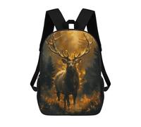 Sinyumoney Mochila Niño (Niñas Y Niños), Ideal para Regreso Escolar, Clases Deportivas, Regalos Y Viajes., Elk In Snowy Meadow, 17"