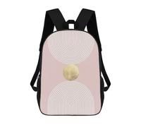 sinyumoney Mochila Para Niñas Abstract And Geometric 4 Mochila Escolar Impresa En 3D Para Niños Mochila Informal De Día Mochila Ligera Para Estudiantes De Secundaria 17inch