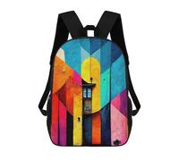 sinyumoney Mochila Para Niñas Abstract Street Art II Mochila Escolar Impresa En 3D Para Niños Mochila Informal De Día Mochila Ligera Para Estudiantes De Secundaria 17inch
