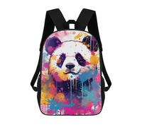 sinyumoney Mochila Para Niñas Adorable Panda Pop Art Mochila Escolar Impresa En 3D Para Niños Mochila Informal De Día Mochila Ligera Para Estudiantes De Secundaria 17inch
