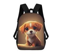 sinyumoney Mochila Para Niñas Adorable Puppy Portrait Mochila Escolar Impresa En 3D Para Niños Mochila Informal De Día Mochila Ligera Para Estudiantes De Secundaria 17inch