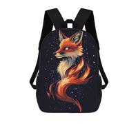 sinyumoney Mochila Para Niñas Aesthetic Mysterious Fox Mochila Escolar Impresa En 3D Para Niños Mochila Informal De Día Mochila Ligera Para Estudiantes De Secundaria 17inch