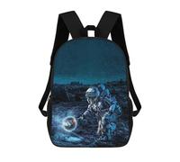 sinyumoney Mochila Para Niñas Astronaut on Alien Planet -5 Mochila Escolar Impresa En 3D Para Niños Mochila Informal De Día Mochila Ligera Para Estudiantes De Secundaria 17inch